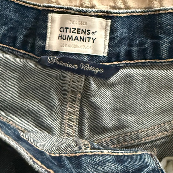 Citizens Of Humanity Blue Jean Shorts - Picture 3 of 4